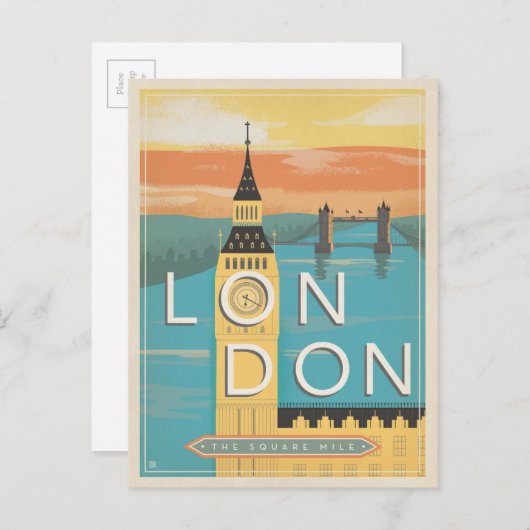 ロンドンザスクエアマイル ポストカード (正面/裏面)