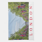 ロンドンザモール茶タオル キッチンタオル (縦)