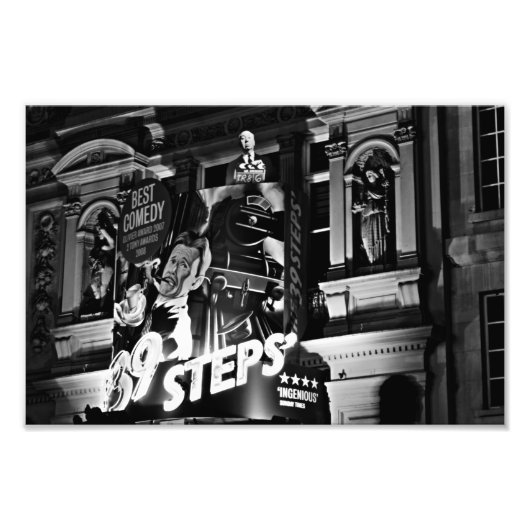 ロンドンシアターピカデリー(1843 B&W) フォトプリント            (正面)