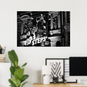 ロンドンシアターピカデリー(1843 B&W)ポスター ポスター (ホームオフィス)