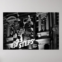 ロンドンシアターピカデリー(1843 B&W)ポスター ポスター