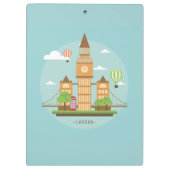 ロンドンシティイラストレーション クリップボード (裏面)