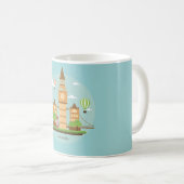 ロンドンシティイラストレーション コーヒーマグカップ (正面右)