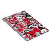 ロンドンシティシーンキュートドードルキャラクター ノートブック (右側)