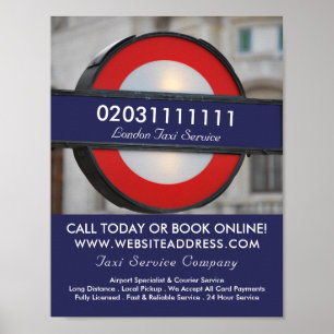 ロンドンシティタクシーサイン広告ズ ポスター