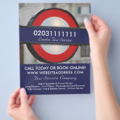 ロンドンシティタクシー料金表 チラシ (手)