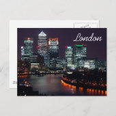 ロンドンシティナイトスカイライン英国ブリティッシュトラベル ポストカード (正面/裏面)