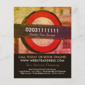 ロンドンシティモザイク効果タクシーのサイン&価格表 チラシ (正面)