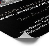 ロンドンシティモザイク効果タクシーサイン広告ズ ポスター (角)