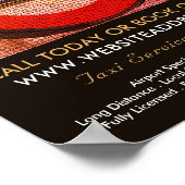 ロンドンシティモザイク効果タクシーサイン広告ズ ポスター (角)