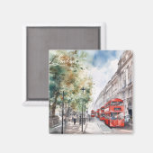 ロンドンシティレッドバスイングランドトラベル マグネット (正面/裏面)