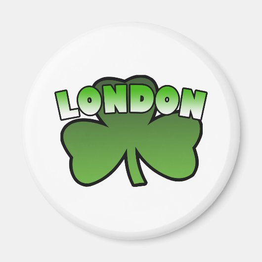 ロンドンシャムロックマグネット マグネット (正面)