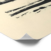 ロンドンシルエット – タワーブリッジ反射 ポスター (角)