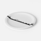 ロンドンスカイラインをテーマにしたパーティー紙プレート ペーパープレート (アングル)