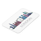 ロンドンスカイラインカラー建物 マグネット (左側)