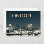 ロンドンスカイラインパノラマアーバン土産ギフト シーズンポストカード (正面/裏面)