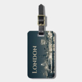 ロンドンスカイラインパノラマアーバン土産ギフト ラゲッジタグ (正面縦)