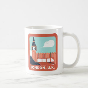 ロンドンスカイラインレトロシティプライド コーヒーマグカップ