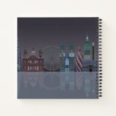 ロンドンスカイライン夜景 ノートブック (裏面)