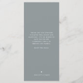 ロンドンスカイライン |の結婚イベントメニュー メニュー (裏面)