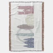 ロンドンスカイライン スローブランケット (正面縦)