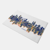 ロンドンスカイライン ドアマット (アングル)