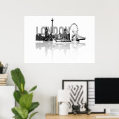 ロンドンスカイライン ポスター (ホームオフィス)