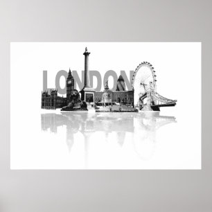 ロンドンスカイライン ポスター