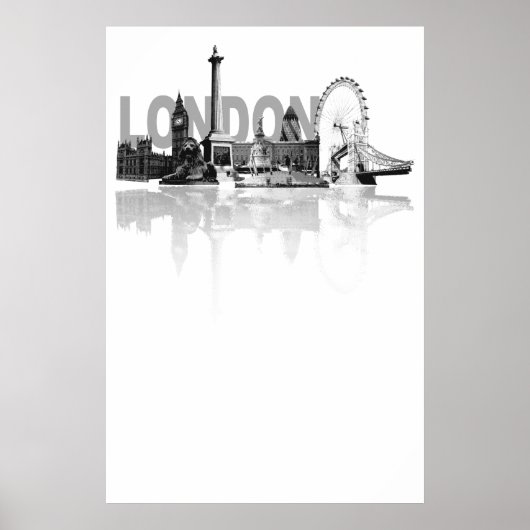 ロンドンスカイライン ポスター (正面)