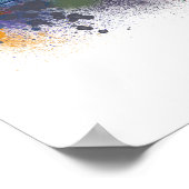 ロンドンスカイライン – レインボー ポスター (角)