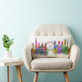 ロンドンスカイライン – レインボー ランバークッション (椅子)