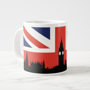 ロンドンスカイライン 英国国旗 ジャンボコーヒーマグカップ