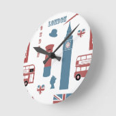 ロンドンスペシャル ラウンド壁時計 (傾斜)