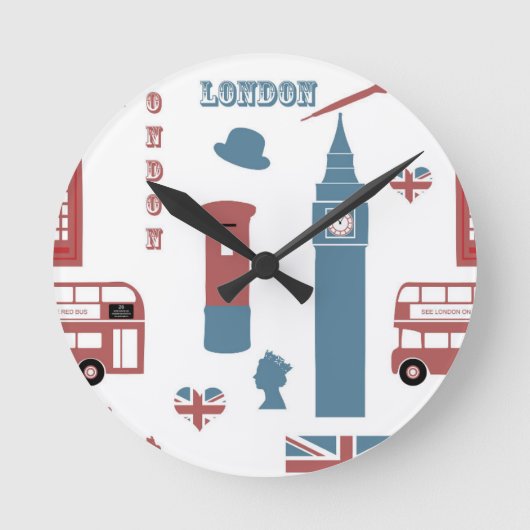 ロンドンスペシャル ラウンド壁時計 (正面)