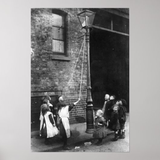 ロンドンスラム諸島， c.1900 ポスター (正面)