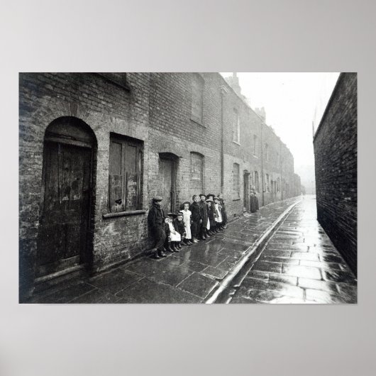 ロンドンスラム諸島， c.1900 ポスター (正面)