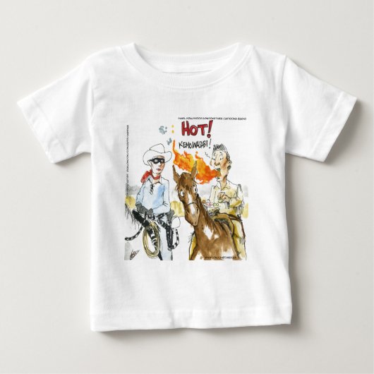 ロンドンズタイムズの漫画Tシャツ ベビーTシャツ (正面)