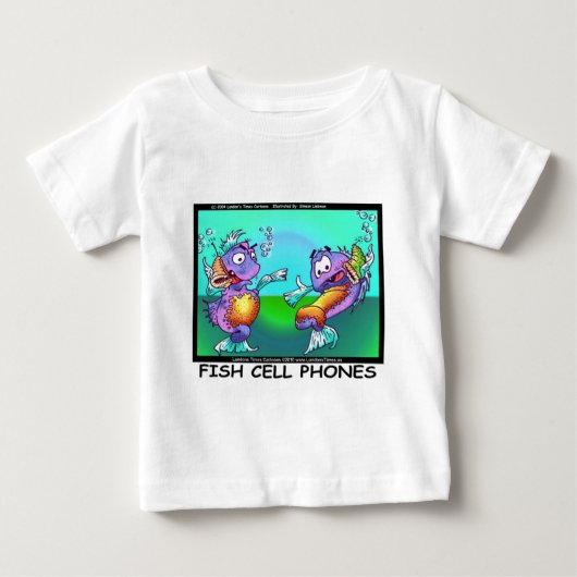 ロンドンズタイムズの漫画Tシャツ ベビーTシャツ (正面)