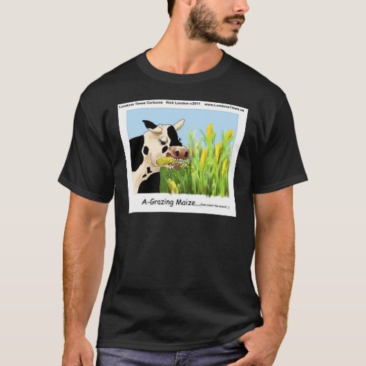 ロンドンズタイムズの漫画Tシャツ Tシャツ (正面)