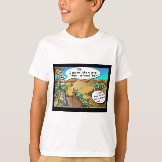 ロンドンズタイムズの漫画Tシャツ Tシャツ (正面)
