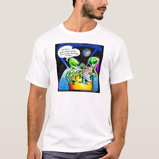 ロンドンズタイムズの漫画Tシャツ Tシャツ (正面)