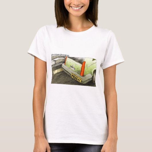 ロンドンズタイムズの漫画Tシャツ Tシャツ (正面)