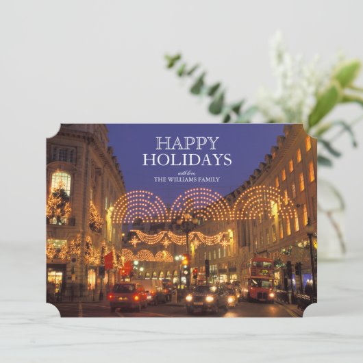 ロンドンズリージェント通りアットクライストマスタイム シーズンカード (スタンド正面)