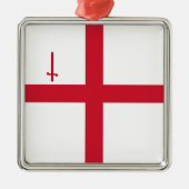ロンドンセラミックオーナメント市国旗 メタルオーナメント (正面)