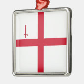 ロンドンセラミックオーナメント市国旗 メタルオーナメント (左)