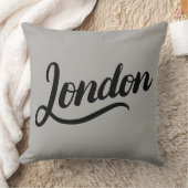 ロンドンタイポグラフィ装飾用クッション クッション (ブランケット)