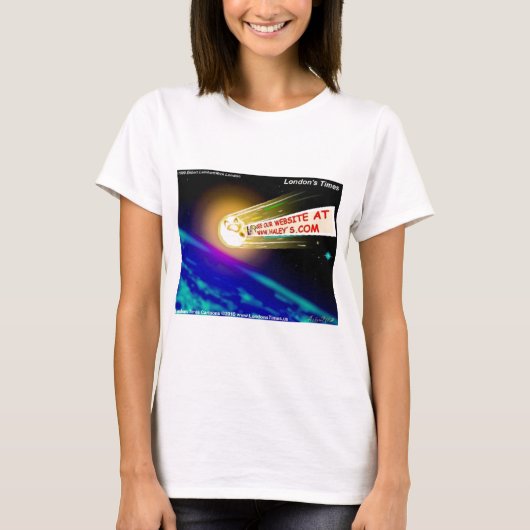 ロンドンタイムズのカートゥーンティーシャツ Tシャツ (正面)