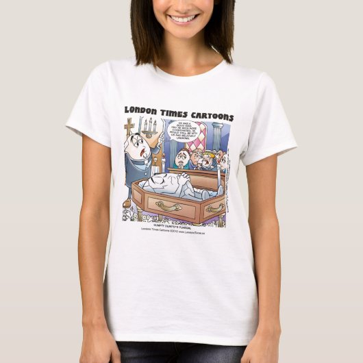 ロンドンタイムズのカートゥーンティーシャツ Tシャツ (正面)