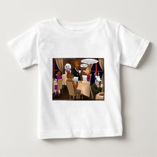 ロンドンタイムズのカートゥーンテイ ベビーTシャツ (正面)