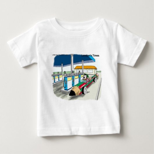 ロンドンタイムズのカートゥーンテイ ベビーTシャツ (正面)